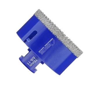 SHDIATOOL Diamond Drill Core Bits 3-inch Hole Saw Cutter for Drilling Porcelain Tile Marble Ceramic Granite 76mm on 5/8 inch-11 Angle Grinder