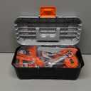 Kids Tool Set 46 PCS, Christmas Birthday Gifts for Kids Ages 3,4,5,6,7,8, Toddler Tool Set with Portable Tool Box & Electronic Toy Drill, Construction Toys Tools for Toddlers, Tool Kits for Boys Girls (Orange)