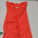 Floerns Women's Cut Out Strapless Tube Dresses Snake Linked Party Bodycon Mini Dress (Red), Small 