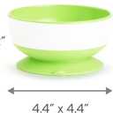Munchkin Stay Put Suction Bowls for Baby and Toddler, 3 Pack, Blue/Green/Purple