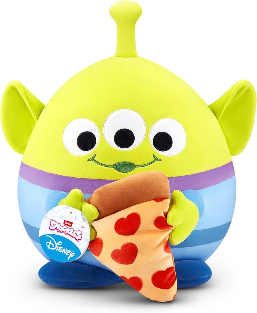 Snackles Disney 14-inch Plush (Alien) by ZURU, Plush with Snack Accessory Snackles Disney 14-inch Plush (Alien) by ZURU, Plush with Snack Accessory