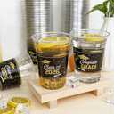 Graduation Cups 2026, Class of 2026 Cups, 48 Pack 16 oz Clear Plastic Graduation Cups, Black and Gold Congrats Grad Disposable Cups for Graduation Party Supplies