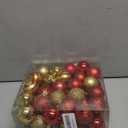 50pcs Christmas Balls 4cm / 1.6" Christmas Tree Hanging Ornaments Xmas Ball Decoration for Xmas Tree Wreath Garland, Red and Gold