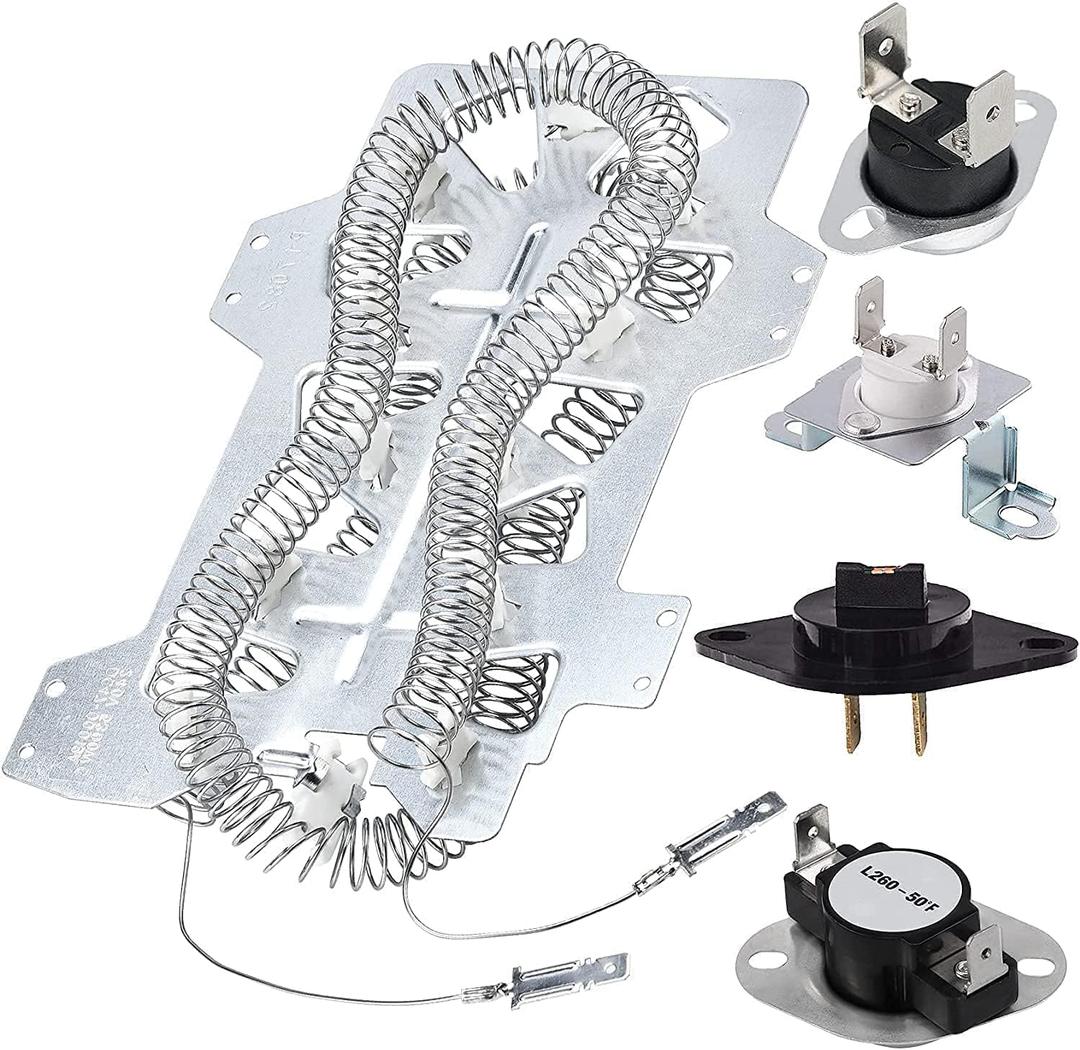 Upgraded Dryer Heating Element DC4700019A for Samsung, DC9600887A & DC4700016A & DC4700018A & DC3200007A Dryer Parts,Repace dv40j3000ew/a2 dv45h7000ew/a2 dv42h5200ew/a3 by AMI PARTS