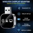 Wireless Carplay Adapter Screen Mirroring Adapter for Car Mirror Phone to Car Screen 2026 Auto Linker Pro 3 in 1 Bluetooth USB Apple Carplay and Android Auto Watch Tv Airplay Smart Box