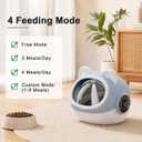 RFID Smart Pet Feeder with Dual Collar Tags Automatic Food Bowl with Scheduled Feeding Times, LCD Display, Voice Recorder, Supports Wet & Dry Food for Multi-Pet Households