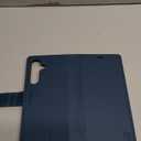 FLIPALM Wallet Case for Samsung Galaxy S24 Fe, RFID Blocking Credit Card Holder, PU Leather Folio Flip Kickstand Protective Shockproof Cover for S24 Fe (Blue, for S24 Fe - 6.4")