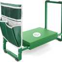 FLINTER Garden Kneeler and Seat, 10.2" Wider Heavy Duty Thick Gardening Bench for Kneeling and Seat - Multifunctional Kneeler Bench, Gardening Gifts for Women, Seniors, Grandparents, Green