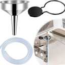 4Ft Magnetic Window Air Conditioner Drain Kit Universal Portable Air Conditioner Drain Hose Kit AC Drain Pipe Replacement Condensate Drain Hose Funnel Connector for Window AC and Mini Split Units