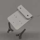 Gutter Mount Compatible with WYZE Solar Cam Pan, No-Drilling Metal Security Camera Bracket Mounting for Outdoor Use - White