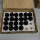 Set of 21 Veritek 14x1.5mm Black 7/8 22mm Hex Duplex Large Wide Acorn Seat OEM Style 1.5 Inch 38.5mm Lug Nuts For Buick Cadillac Chevy Chevrolet Chrysler Dodge Jeep RAM Factory Wheels VPE-14155330BK24