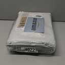 MIULEE Linen Texture Curtains for Bedroom Solid 100% Blackout Thermal Insulated Grayish White Curtains Grommet Room Darkening Curtains/Drapes for Living Room Nursery 52x96 Inch (2 Panels)