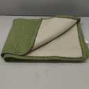 KOZYFLY Runners for Hallways 2x6 ft Washable Kitchen Runner Non Slip Rubber Backed Hall Runners Cotton Entryway Runner Rugs Floor Carpet for Indoor Backdoor Bedroom Kitchen, Bright Green/Earthy Green