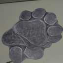 Yaocom 3 Pieces Dog Paw Garden Stepping Stones Garden Decor Cast Irons Dog Rocks Rustic Outdoor Stones Decorative Stone for Garden Walkway Outdoor Decoration, 12 Inch(Gray)