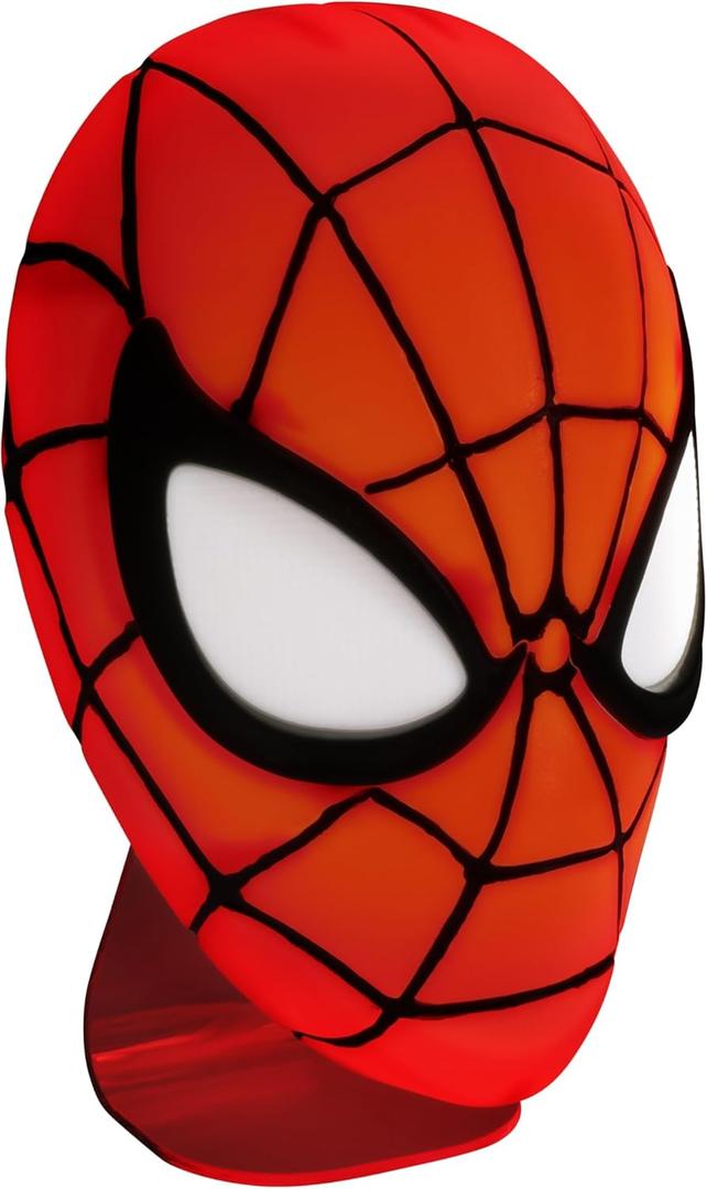 Paladone Spiderman Mask Light - Officially Licensed Disney Merchandise, Desk Light or Wall Mounted Marvel, USB Powered, Gift for Multiverse Fans