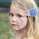 Flower Hair Clips Set for Baby Girl Lightweight Floral Hair Bow Accessories with Boutique Fully Lined Alligator Clip for Toddler Teens Gifts (AE)