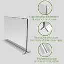 newnewshow Acrylic Sign Holder 11x8.5 Inch 3 Pack Horizontal T Shape Double-Sided Desktop Display Holder. (Optional 8.5x11 8.5x5.5 5x7 Horizontal and Vertical)