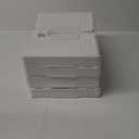 4 Tier Plastic Storage Bins with Lid 23QT, Stackable Storage Containers with Wheels, Folding Storage Boxes, Collapsible Storage Bins, Closet Organizers and Storage for Living Room, Office, Dorm