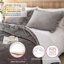 Seward Park Grey Sherpa Comforter Set Twin XL Size, All Season Soft Warm Fleece Spring Blanket, Winter College Dorm Bedding Sets with 1 Pillow Sham