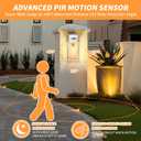 2 Pack White Motion Sensor Outdoor Wall Lights,Updated Dusk to Dawn Outdoor Lighting, Exterior Light Fixtures Wall Mount,Waterproof Porch Light Outside Lights for House