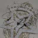 Flacchi Christmas Lights Outdoor with Remote -16.4Ft Waterfall Tree Decoration Lights RGB Star String Lights for Tree Yard Exterior Wall Housetop Window Holiday Decor (RGB, 16.4FT) (RGB (Red, Green, Blue))