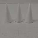 Bright Creations 16 Pack Foam Cones for Crafts - 4 Assorted Sizes for Trees, Holiday Decorations - Handmade Gnomes (White, 2.2-6 in)