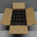 LANDNEOO 15 Pack 2 oz Glass Shot Mini Bottles w/Black Lids & 15 Labels - Small Clear Jar for Ginger, Wellness Shot, Juice, Sample, Whiskey - Travel Essentials - Wide Mouth, Leakproof, Dishwasher Safe