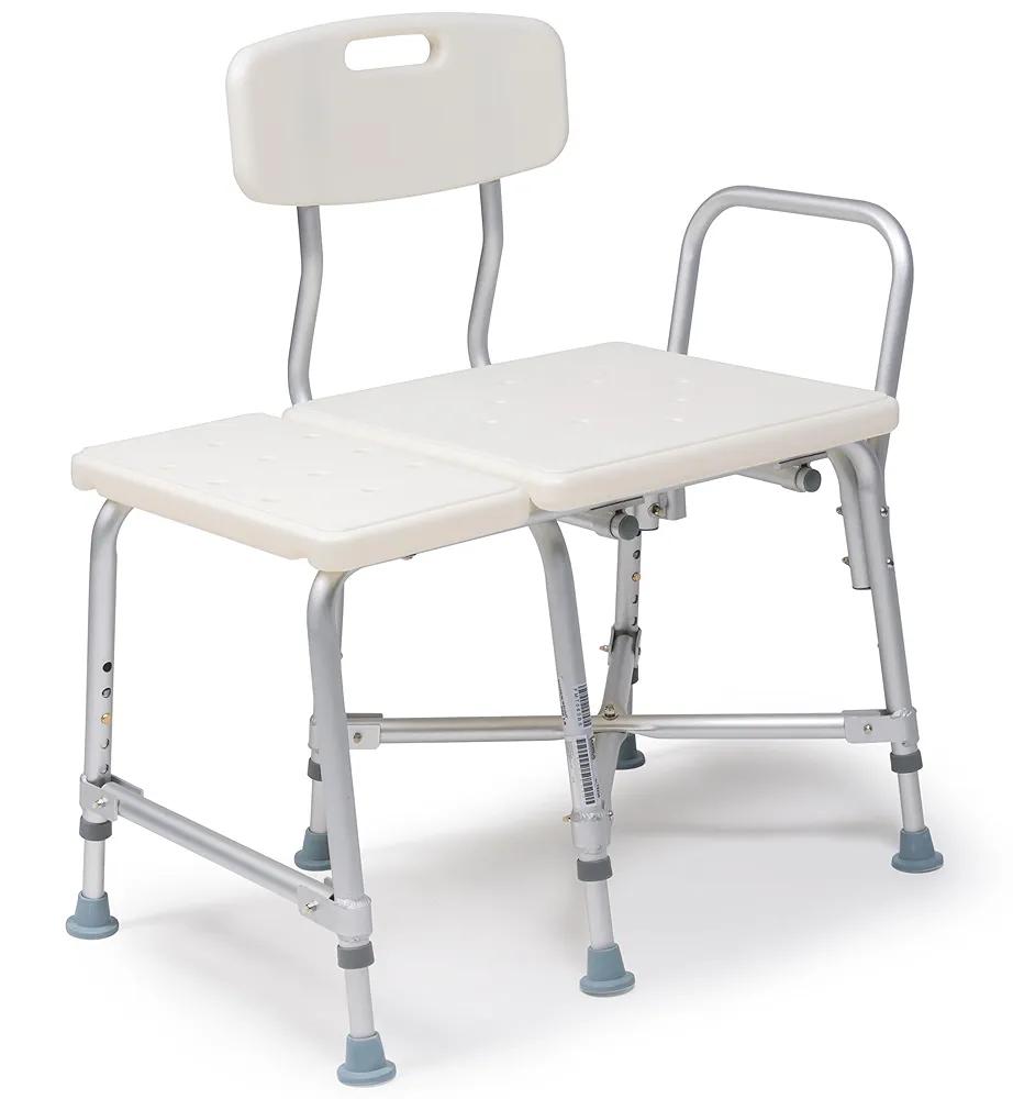 Lumex Bariatric Tub Transfer Bench, Heavy-Duty Shower & Bathtub Chair, Extra-Wide Seat, 600 lb. Limit