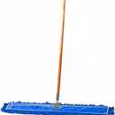 Tidy Tools 36 Inch Blue Commercial Dust Mop & Floor Sweeper – Wood Handle Floor Mop for Tile, Hardwood & Concrete