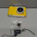 Digital Camera, 1080P HD 48MP Digital Point & Shoot Camera with 2.4 Inch HD Flip Screen, Built in LED Fill Light, 8X Digital Zoom, for Teens Students (Yellow)