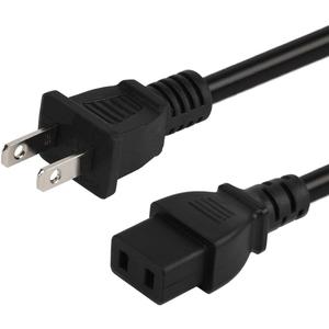 6FT/1.8M Nema 1-15P to IEC 320 C9 Power Cord,C9 to Nema 1-15P Power Cable, SJTW 16AWG 2C USA 2-Prong Male to IEC C9 Cord (6Feet)