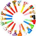 Chshhuao 50 Pcs Funny Blowouts Blow Horns Birthday Party Whistles New Years Party Favors