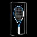 Wesiti Clear Tennis Racket Display Case Wall Mount, Clear Acrylic Tennis Racquet Display Holder for Signed Rackets, Sports Memorabilia Case