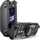 JSAUX PC0104 ModCase Compatible with Steam Deck, Steam Deck Case Comprehensive Protection Includes Detachable Front Shell, Body Protective Shell, Metal Bracket, and Strap - Basic Set