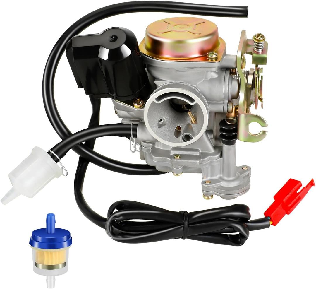 HIAORS GY6 50cc Carburetor for Tao Tao 49cc Scooter VIP Pony Thunder PD18J Carb Jonway Roketa Sunl Vitacci Icebear Lance Kymco Baja SC50 139QMB 4 Stroke Engine Moped ATV Quad Parts with Fuel Filter HIAORS GY6 50cc Carburetor for Tao Tao 49cc Scooter VIP Pony Thunder PD18J Carb Jonway Roketa Sunl Vitacci Icebear Lance Kymco Baja SC50 139QMB 4 Stroke Engine Moped ATV Quad Parts with Fuel Filter