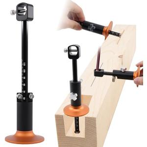 Wheel Marking Gauge, Aluminum Alloy Woodworking Marking Scriber Tool with Graduated MM Scale, Double-headed Marking Gauge Woodworking Tool Efficient Rolling for woodworking marking, Carpenter