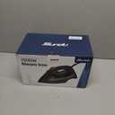 Steam Iron for Clothes 15s Fast Heat-up, 1500W Iron with 13.21oz Water Tank, Non-Stick Ceramic Soleplate, Anti-Drip, Auto-Off, Burst Steam, Self-Cleaning, Ironing Clothes for Home (Dark red)