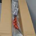 28" Metal Table Base with Suction Cups, Modern Desk Base for Marble, Glass, Wood Top,Furniture Legs for Home, Kitchen, DIY Desk, End Table, Coffee Table (Black, 28" H*25.3" W)