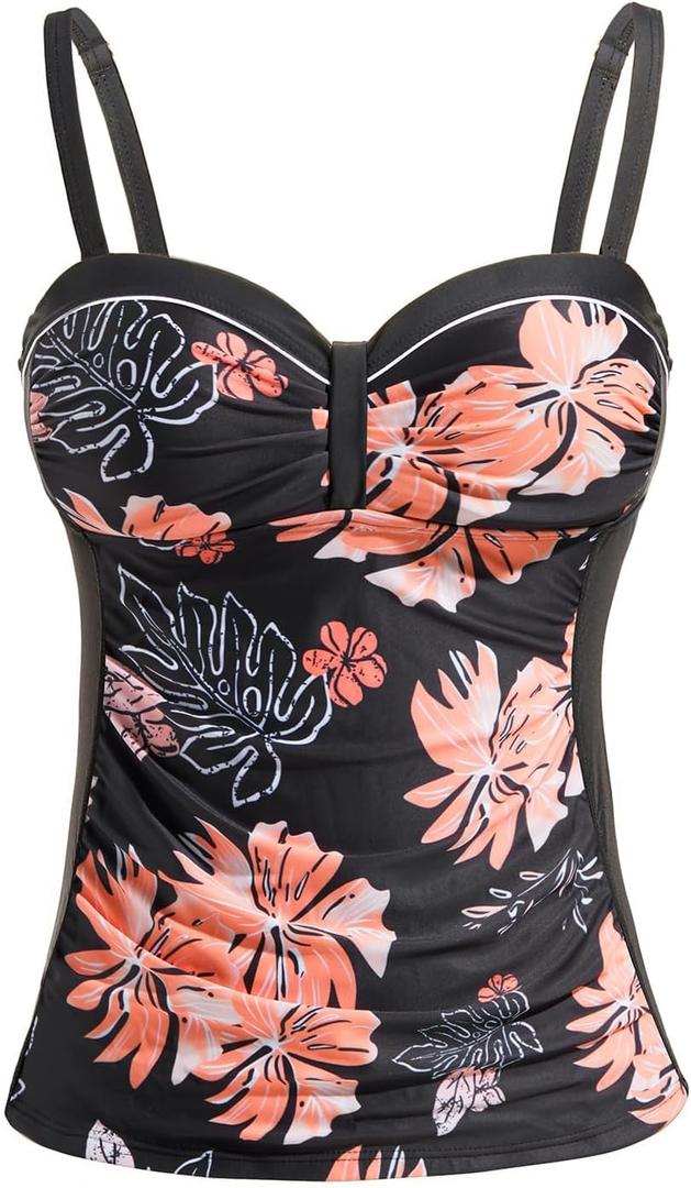 Talisea Women's Underwire Tummy Control Swimsuit Top with Push Up - No Bottom Included, XL