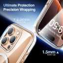 SMARTDEVIL Magnetic MagSafe Case for iPhone 16 Pro Max, Strong Magnetic Clear Shockproof Cover with 2 Screen Protectors, Ultra-Slim Anti-Yellowing Phone Case-Clear (White)