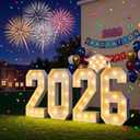 Yunsailing Graduation Decorations Class of 2026, 5 ft 2026 Light up Marquee Numbers with Graduation Cap, Pre Cut Foam Board Frame for Kindergarten Preschool High School College Prom Party Decor