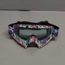JAMIEWIN Clear Lens Dirt Bike Motorcycle Goggles ATV Racing Motocross Mx Goggle Glasses UV Protection for Men Women Youth Kids (Clear Lens) (Camo Pink Frame + Clear Lens)