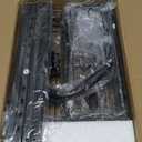 Shower Caddy Hanging, Adjustable Anti-Swing-Over The Shower Head Caddy, 3 Tier Height Bathroom Storage Organizer Bathroom Shelves Basket Rack Shower Caddies (3Tier) (silver-black)