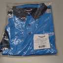 LULY YANG DSP Men's Active Polo - Short Sleeve (Blue, XXL)