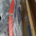 Universal front bumper lip 4 ps kits, spoiled splitter 2layer lip glossy black with red tongue.