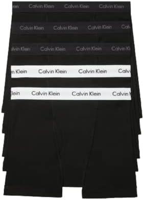 Calvin Klein Men's Cotton Classics 5-Pack Boxer Brief Large