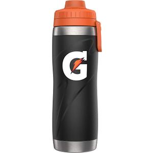 Gatorade Stainless Steel Sport Bottle, 26oz, Double-Wall Insulation (Black)