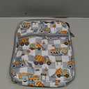 Clastyle Car Insulated Kids Lunch Bag Truck Large Thermal Cooler Bag for Boy Picnic School Lunch Box Tote,Engineer Excavator