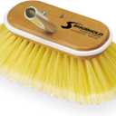Shurhold Classic 6" Soft Bristle Boat Deck Brush, Safe for Use on Gelcoat, Fiberglass and Painted Surfaces, Attachable to Any Handle
