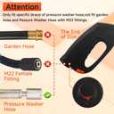 FIXFANS Pressure Washer Gun and Hose Kit, Replacement Pressure Washer Extension Wand Compatible with Some of Portland Husky Black Decker Ford Pulsar ShopForce Taskforce Powerwasher Taskmaster